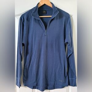 REI Men’s Quarter-Zip Performance Base Layer Shirt 🏔️ Navy Blue • Size M